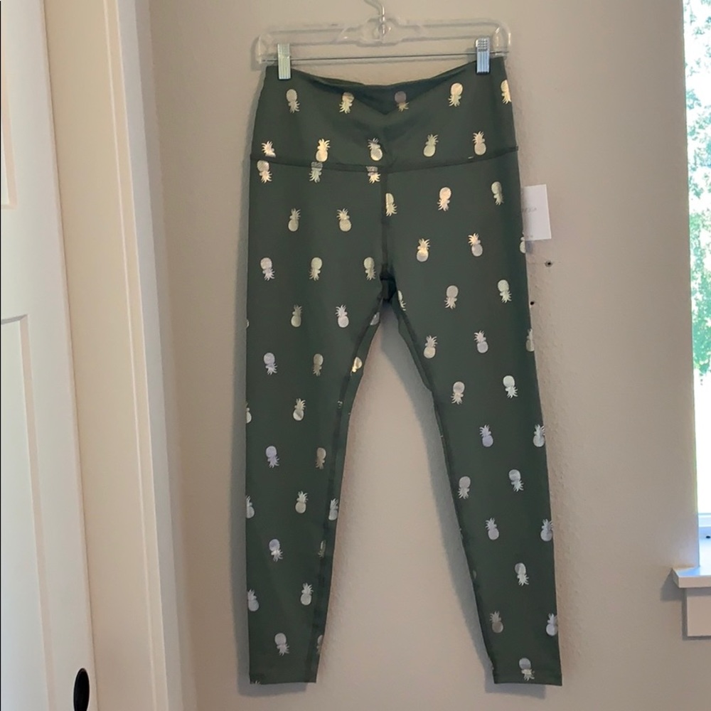 Beyond yoga green pineapple tights